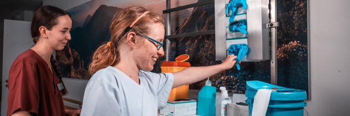 Medizinisches Personal bei der Arbeit im Krankenhaus